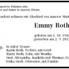 Pelikan Emma 1926-2012 Todesanzeige